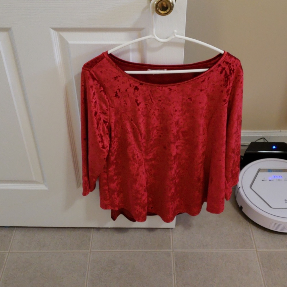 Westport Red Velvet Top